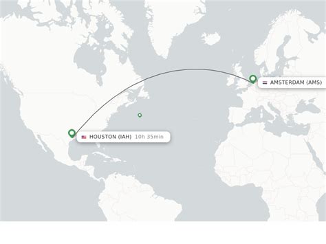 Flight Time Amsterdam - Houston Amsterdam to Houston (AMS to IAH ...