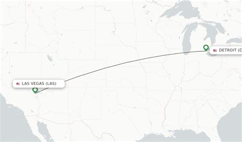 Flight Time from Las Vegas, NV to Ann Arbor, MI