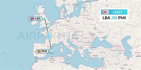 Flight Tracker - Jet2.com LS257: Leeds to Palma de Mallorca