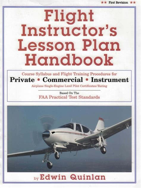 Flight instructors lesson plan handbook by edwin quinlan. - Ccna discovery 2 instructor lab manual.