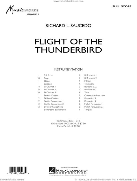 Flight of the Thunderbird - J.W. Pepper Sheet Music