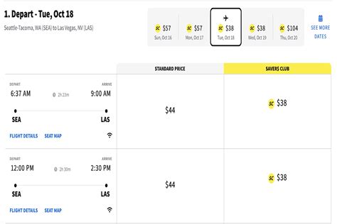  The best one-way flight to Las Vegas from Seattle in the past 72 hours is $22. The best round-trip flight deal from Seattle to Las Vegas found on momondo in the last 72 hours is $93. The fastest flight from Seattle to Las Vegas takes 2h 22m. Direct flights go from Seattle to Las Vegas every day. . 