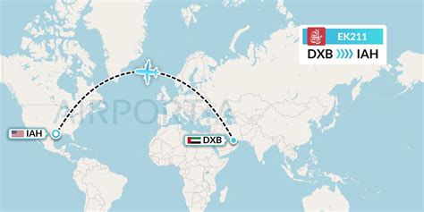 Track Emirates (EK) #211 flight from Dubai Int'l to Ho