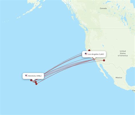 Flight time from Los Angeles to Honolulu - FlightSphere