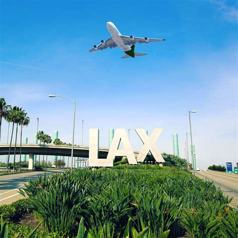 All flights to Los Angeles land at Los Angeles. The a