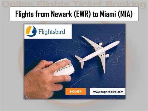 Return flights from Miami MIA to Newark EWR with JetBlu