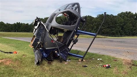 Flights cancelled for 2 hours at South Carolina airport due to helicopter crash; pilot survives