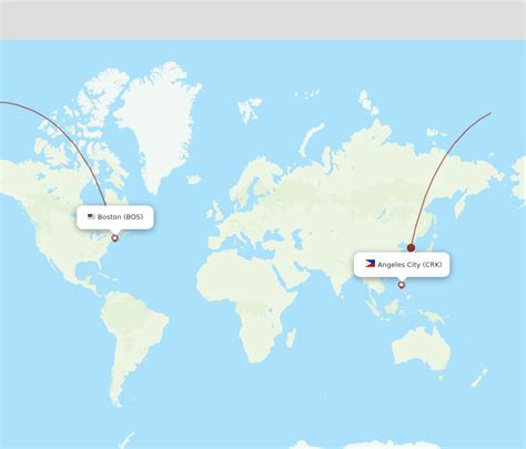 Flights from Boston (BOS) to Clark (CRK) Emirates United States