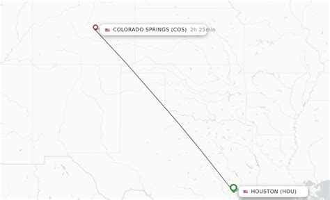 Flights from Colorado Springs (COS) to Houston (HOU)