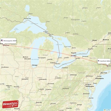 Flights from Hartford/Springfield (BDL) to Minneapolis/St. Paul …