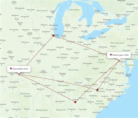 Flights from Hartford/Springfield to Washington, D.C. (Dulles ...