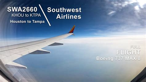 Flights from Houston (Hobby) to Tampa Southwest Airlines