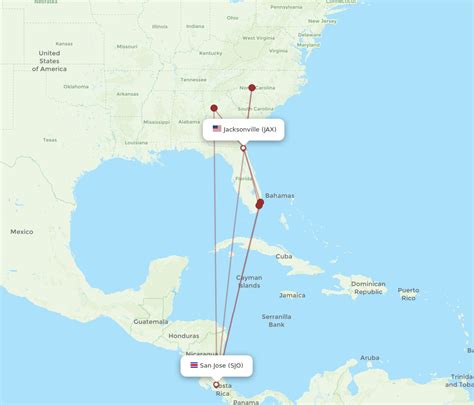 Flights from Jacksonville (JAX) to San Jose, Costa Rica (SJO)