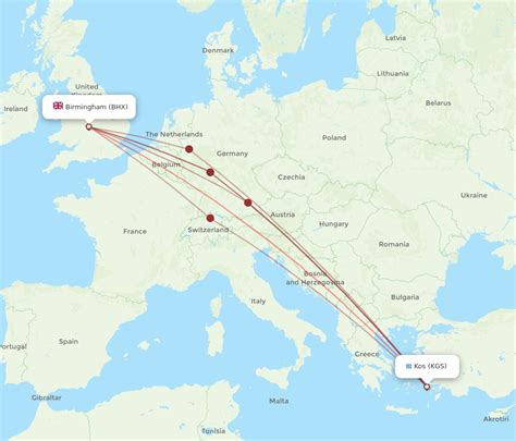 Flights from Kos to Birmingham: KGS to BHX Flights