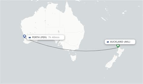 Flights from Perth to Auckland International Airport