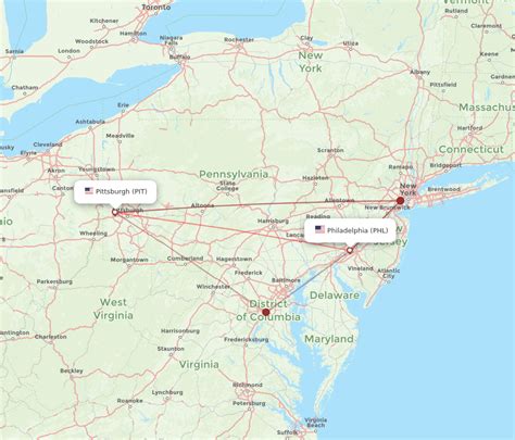 Flights from Philadelphia to Pittsburgh (PHL to PIT)