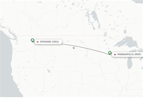 Flights from Spokane (GEG) to Minneapolis/St. Paul (MSP)