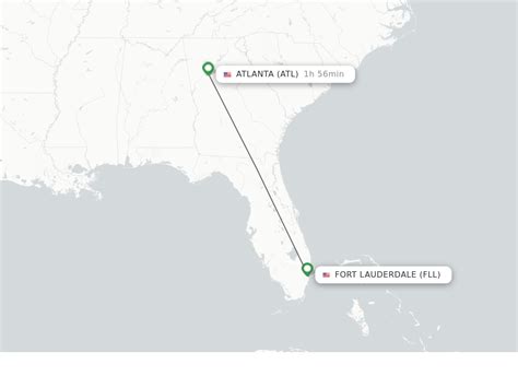 Connecting flights between Atlanta, GA and Fort Lauderdale, FL. Here is a list of connecting flights from Atlanta, Georgia to Fort Lauderdale, Florida. This can help you find a one-stop flight with the shortest layover time. We found a total of 35 flights to Fort Lauderdale, FL with one connection: Airline routes; Delta Air Lines ATL to BOS to FLL
