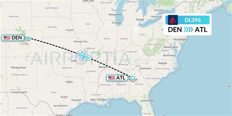  The calculation of flight time is based on the straight line distance from Atlanta, GA to Denver, CO ("as the crow flies"), which is about 1,212 miles or 1 951 kilometers. Your trip begins in Atlanta, Georgia. It ends in Denver, Colorado. Your flight direction from Atlanta, GA to Denver, CO is Northwest (-64 degrees from North). The flight time ... . 
