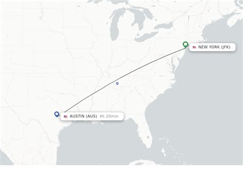 The best one-way flight to New York from Austin in the past 72 hours is $57. The best round-trip flight deal from Austin to New York found on momondo in the last 72 hours is $115. The fastest flight from Austin to New York takes 3h 41m. Direct flights go from Austin to New York every day..