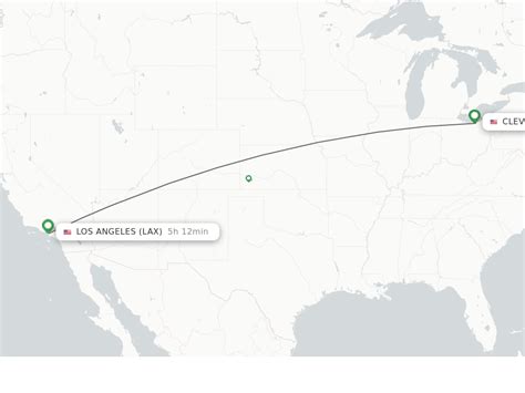 How much do flights from Cleveland (CLE) to Los Angeles (LAX) cost? According to Trip.com's data, the lowest price is around $331. How long does it take to fly from Cleveland (CLE) to Los Angeles (LAX) and what is the distance?. 