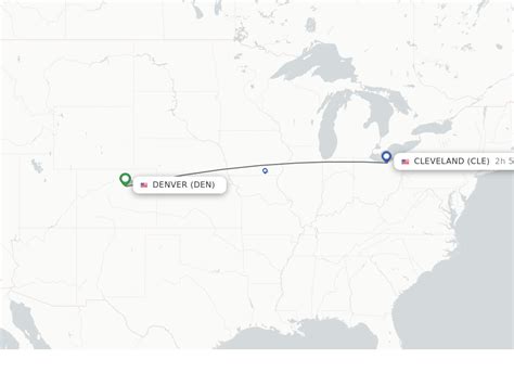 Distance from Denver to Cleveland (Denver International Airport – Cleveland Hopkins International Airport) is 1201 miles / 1933 kilometers / 1044 nautical miles. See also a map, estimated flight duration, carbon dioxide emissions and the time difference between Denver and Cleveland..