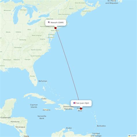 What companies run services between Newark Airport (EWR), USA and Cabo Rojo, Puerto Rico? ; Flights from Newark to Mayaguez via San Juan · 9h 13m · Every day .... 