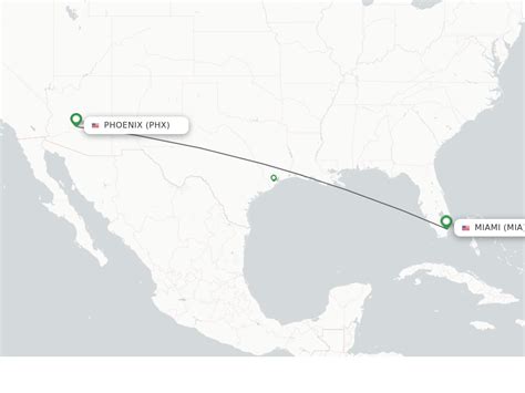 Flights from miami to phoenix. The flight time between Miami, MIA and Phoenix Sky Harbor International, PHX, is 5 hours and 9 minutes. The distance is 1982 miles (or 3189 kilometers). Are there any non-stop or direct flight from Miami to Phoenix? 