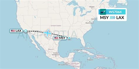 The total driving distance from New Orleans, LA to Los Angeles, CA is 1,894 miles or 3 048 kilometers. The total straight line flight distance from New Orleans, LA to Los Angeles, CA is 1,672 miles. This is equivalent to 2 691 kilometers or 1,453 nautical miles. Your trip begins in New Orleans, Louisiana. It ends in Los Angeles, California.. 