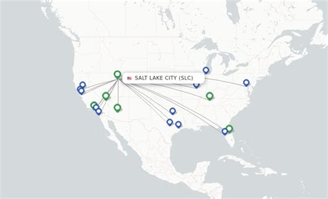There are on average 289 passenger flights scheduled to take-off from Salt Lake City every day to 100 non-stop destinations in 6 countries and 39 U.S states. Airlines flying direct from Salt Lake City (SLC) include Delta, Southwest, United and 10 others. The bars shows which airlines have the most departures from Salt Lake City next week (2024 ...