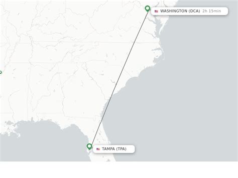 Direct (non-stop) flights from Washington to Tampa All flight sch