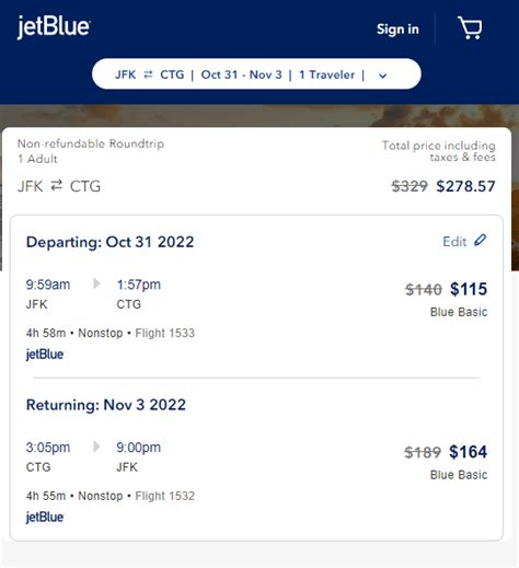 Airfares from $85 One Way, $220 Round Trip from New York to Bogotá. Prices starting at $220 for return flights and $85 for one-way flights to Bogotá were the cheapest prices found within the past 7 days, for the period specified. Prices and availability are subject to change. Additional terms apply.