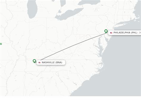 Flights from Philadelphia (PNE) to Nashville (BNA) Origin airport