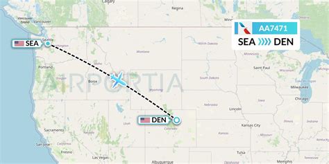 How far is Seattle from Denver? Here's the quick answer if you have a private jet and you can fly in the fastest possible straight line. Flight distance: 1,021 miles or 1644 km Flight time: 2 hours, 26 minutes Compare this to a whole day of commercial travel with the airports and waiting in line for security, which ends up taking a total of 6 hours, 59 minutes.. 