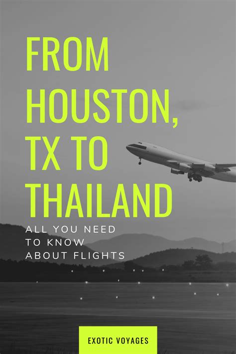  Compare cheap Houston George Bush Intercntl. to Thailand flight deals from over 1,000 providers. Then choose the cheapest plane tickets or fastest journeys. Flight tickets to Thailand start from £425 one-way. Flex your dates to secure the best fares for your Houston George Bush Intercntl. to Thailand ticket. If your travel dates are flexible ... .