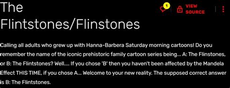 Flinstones vs. Flintstones (flip-flop) : r/MandelaEffect - Reddit