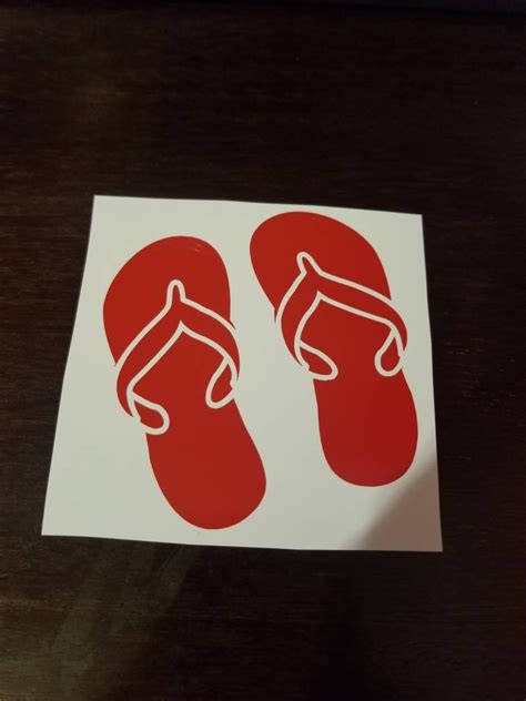 Flip Flop Decals - Etsy