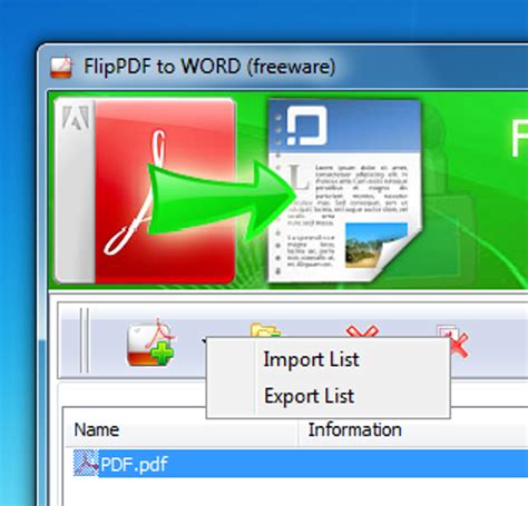 Flip Pdf to Word for Windows