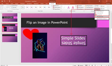 Flip a Picture on a PowerPoint Slide