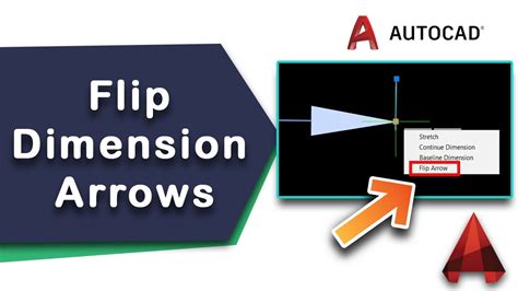 Flip arrow Dimensions in AutoCAD Tips - 3 #shorts - YouTube