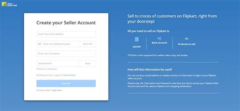 Flipkart seller login. Online Seller - Become a Flipkart seller & boost your business with the best leading online selling platform in India. Grow your online selling business with minimum investment. ... Login Start Selling. Become a Flipkart Seller and sell to 45+Crore customers. 14 Lakh+. Seller community. 24x7. Online Business. 7. days* payment. 19000+ Pincodes ... 