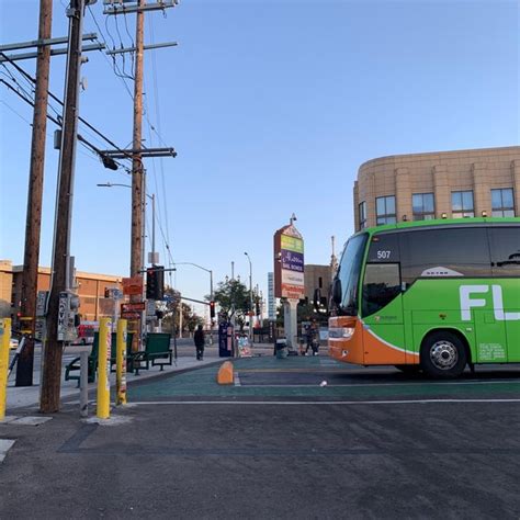 There are 8 bus stations in Los Angeles; Los Angeles (Hollywood / Highland), Los Angeles Union Station, Los Angeles (West LA - Expo/Sepulveda), Los Angeles (Hope St/Jefferson Blvd - University of Southern California ), Los Angeles (UCLA), Los Angeles (Americanstar), Downey (Stonewood Center), Los Angeles Downtown (FlixBus Lot).. 