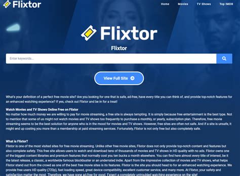 Flixor.to. FlixTor is a top free movie streaming website. With Flixtor you can watch latest movies and tv shows online for FREE. No registraion required! WATCH NOW!!! 