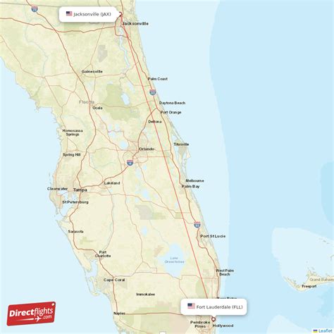  The trip from Fort Lauderdale to Jacksonville takes as short as 6 hours 35 minutes and could cost as little as $39.99 . The first bus departs at 12:10 am and the last bus departs at 11:55 pm . Greyhound operates 5 bus rides daily between Fort Lauderdale and Jacksonville. When traveling with Greyhound to Jacksonville from Fort Lauderdale, expect ... .