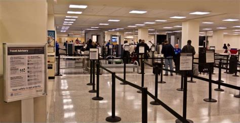 mins. avg. wait time. This average wait time is based on the current time (Pacific Standard Time). Please expect to wait up to at least ( mins) on average to go through security checkpoints at FLL.