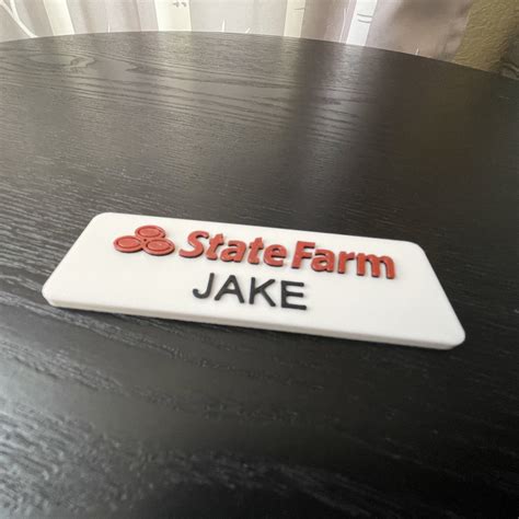 Flo from Progressive and Jake from State Farm Cosplay Nametags