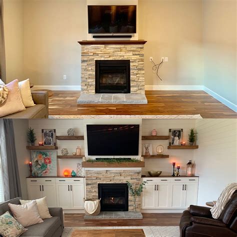 Floating Cabinets By Fireplace - Photos & Ideas Houzz