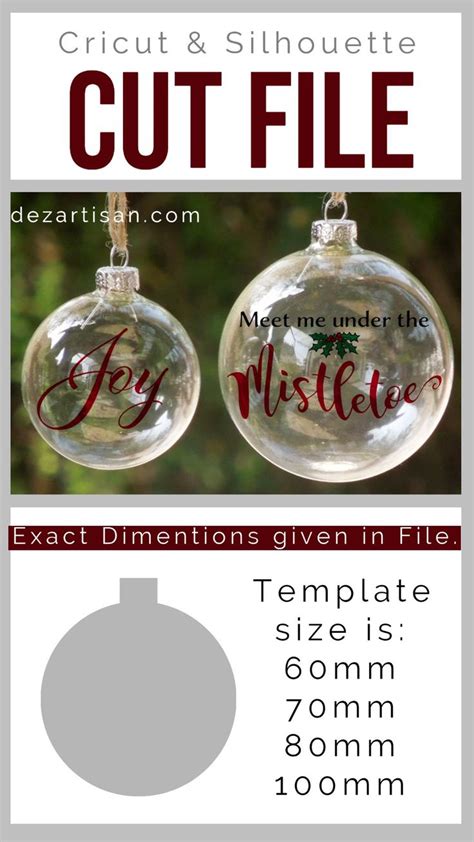 Floating Ornament Template