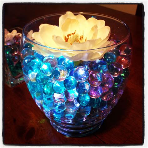 AINOLWAY 90,000 Blue Water Beads for Vases, Blue Gel Water Pearls Vase  Filler Beads for Vase Non Toxic, Wedding Centerpiece,Floral Arrangement(14