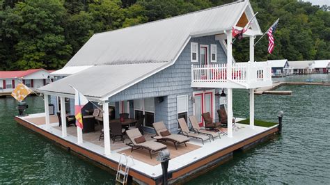 Floating house norris lake for sale. This 25' 3'' x 35' 9'' Floating Cabin For Sale on Norris Lake Tennessee is constructed on a 42' x 50' Float with Plastic Encased Styrofoam Flotation, Lumber Framing, Lumber … 